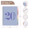 Rileys Agenda 2026-2027 : Planificateur Journalier, Hebdomadaire et Mensuel - Format 20x15 cm, Bleu Typographique - Organisation Optimale pour l'Année Scolaire et Professionnelle