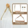 Porte-Papier Toilette Rustique en Corde de Bois - Style Bohème pour Salle de Bain et Cuisine