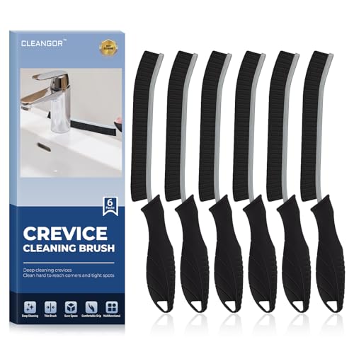 Cleangor Brosse à Joints Ergonomique - Nettoyage Profond pour Carrelage, Cuisine et Salle de Bain