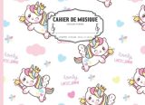 Cahier de Musique pour Enfants : Grandes Portées pour Apprendre le Solfège | Format Italien, 24 Pages, Couverture Licornes Arc-en-ciel
