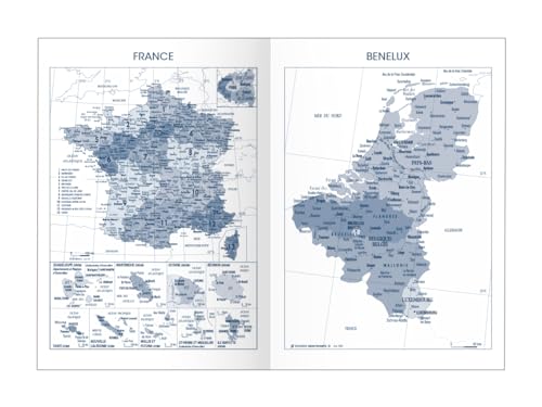 Agenda Scolaire Quo Vadis Touch 2026-2027 Journalier Multilingue Bleu 12x17 cm - Papier Clairefontaine