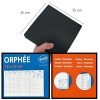 Agenda Semainier Civil 2025 Exdi Orphée - 16x16 cm Noir, Janvier à Décembre