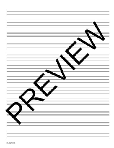 Cahier de musique à spirale - 12 portées, 96 pages, papier blanc