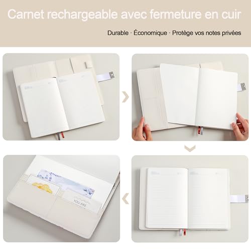 Carnet en cuir PU bleu paon A5 avec serrure à combinaison, 244 pages, idéal pour écrire ou offrir