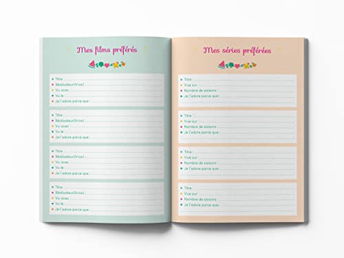 Mon Carnet Secret Kawaii : Journal Intime avec Cadenas pour Enfants - Plus de 140 Pages à Compléter et Stickers Inclus