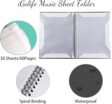 Classeur de partitions A4 étanche iGolife, 60 pochettes, idéal pour musiciens et étudiants