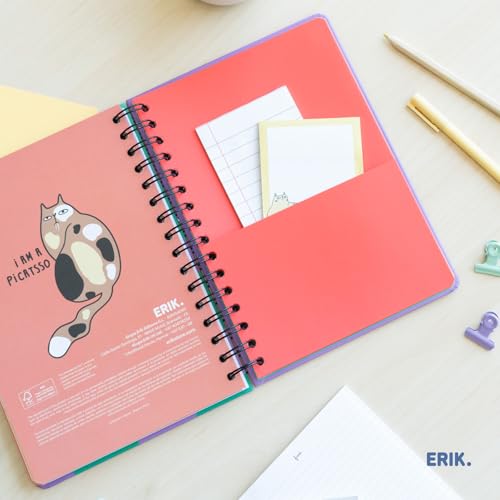 Agenda Scolaire Semainier 2025-2026 Chats A5 - Organisation et Motivation pour Ados