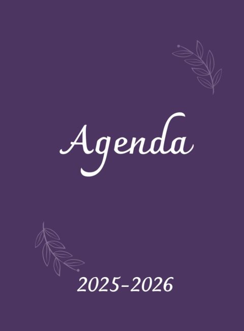 Agenda Scolaire 2025-2026 Violet - Gestion du Stress et des Émotions pour Adolescents