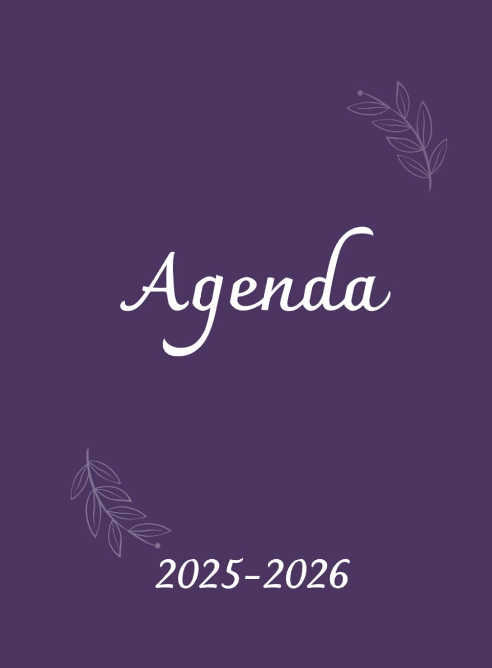 Agenda Scolaire 2025-2026 Violet - Gestion du Stress et des Émotions pour Adolescents
