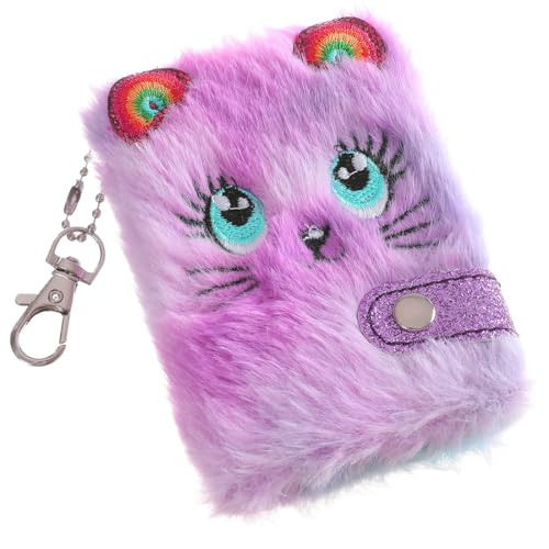 Mini Carnet de Notes Chat Peluche - Journal Intime Cadeau Fille 6-8 Ans