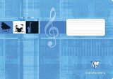 Clairefontaine 31514C Cahier de Musique A5 Paysage Turquoise - 16 Pages Portées 90g