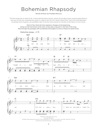 Really Easy Piano: Queen - Partition Facile avec Accords et Paroles