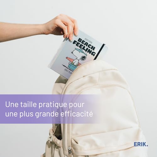 Agenda Scolaire Journalier 2025-2026 Snoopy - Organisation et Style pour Collège