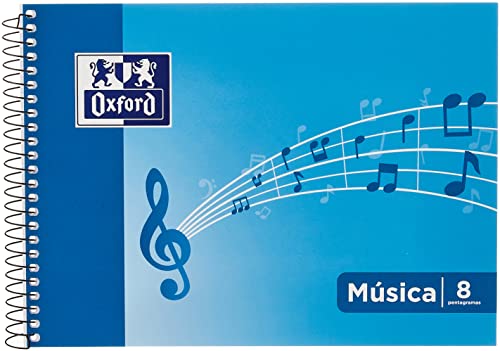 Lot de 10 Cahiers de Musique Spirale 4o Oxford - Idéal pour les Compositeurs et Étudiants