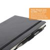 Westcott Carnet de Notes A5 Quadrillé - 192 Pages, Couverture Rigide, Porte-Stylo, Marque-Page