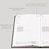 Collins ESSA51.78-25 Agenda Professionnel 2025 - Couverture Rigide Cuir Marron Format A5