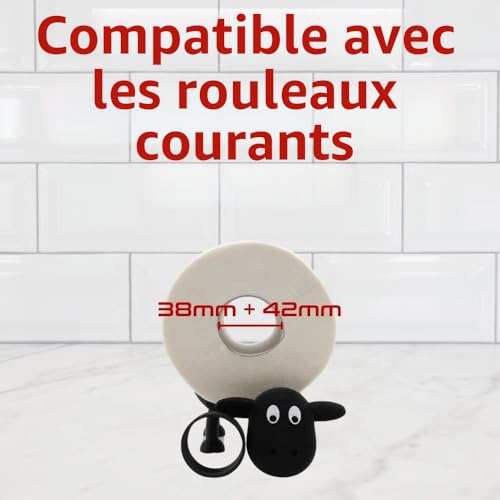 Rolli le Mouton des Toilettes : Lot de 3 Porte-Rouleaux de Papier Toilette Originaux