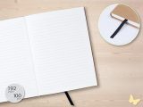SIGEL JN803 Carnet A5 ligné 192 pages, papier 100g, couverture rigide Kraft, design Pure Success