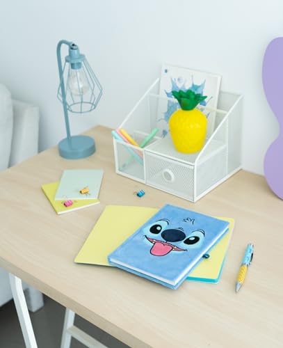 Carnet de notes Disney Stitch A5 - Journal intime, cahier de dessin avec stylo lumineux inclus - Cadeau idéal pour enfants