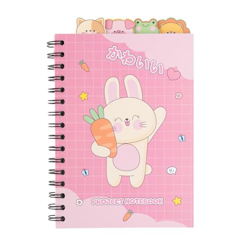 Carnet de Notes Kawaii A5 Spiralé - Journal Intime Créatif et Cadeau Original pour Filles