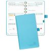 Agenda de Poche POPRUN 2025-2026 Semainier 16,5 x 9 cm - 17 Mois Bleu Vert