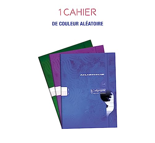 CLAIREFONTAINE Cahier de Musique et Chant 21x29,7 cm - 48 Pages Seyès/Portées 70g
