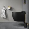 Tiger Tune Porte Papier Toilette Mural Doré - Support Autocollant 3M sans Perçage