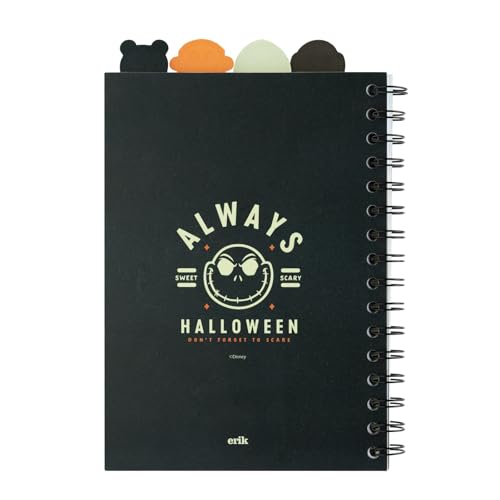 Carnet de Notes A5 Disney L'Étrange Noël de Mr Jack - 160 Pages Spirale avec Intercalaires