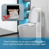YUET Support Papier Toilette sur Pied Acier Inoxydable 304 Blanc - Distributeur Autonome 5 Rouleaux Base Lestée