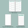 Agenda de Poche POPRUN 2025-2026 Semainier 16,5 x 9 cm - 17 Mois Bleu Vert