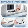Cleangor Brosse à Joints Noire - Nettoyage Profond pour Cuisine et Salle de Bain