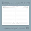 Agenda Journalier A4 POPRUN 2026 - Grand Format, Couverture Rigide, 1 Page par Jour, Vert Pacifique