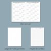 Agenda Journalier A4 POPRUN 2026 - Grand Format, Couverture Rigide, 1 Page par Jour, Vert Pacifique