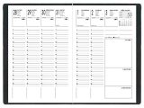 Agenda Civil Économique 2022 LECAS : Semainier 10x15 cm, Couverture Souple Amovible Noire