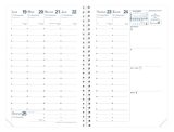 Agenda Quo Vadis Affaires S 2026 Noir Impala - Semainier Planning 14 Mois 10x15cm