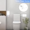 YUET Porte-Rouleau Papier Toilette Mural Rond Acier Inoxydable SUS 304 - Blanc
