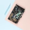 Carnet de notes ligné avec élastique et couverture rigide - Motif eucalyptus - Format A5