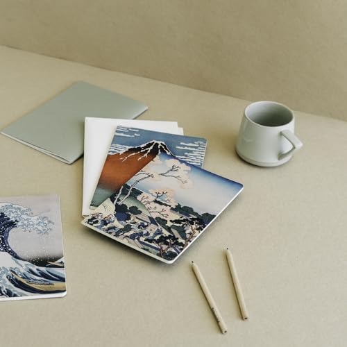 Lot de 3 Carnets A5 Hokusai : Notes, Voyage, Recettes - Design Artistique