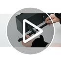 Porte-papier toilette mural avec étagère et boîte à lingettes - Acier inoxydable noir