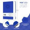 Carnet de Notes A5 Relié - Journal Intime Adulte 368 Pages avec Onglets, Couverture Rigide, Idéal Bureau et École