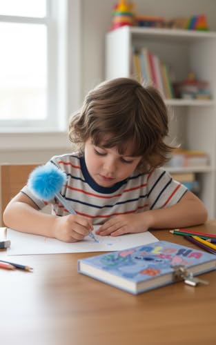 Set de Journal Intime Stitch : Journal Secret, Stylo Fuzzy et Accessoires Créatifs pour Enfants
