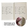 Cahier de Musique à Spirale - 50 Pages - Couverture Kraft Noir - Idéal Compositeurs et Artistes