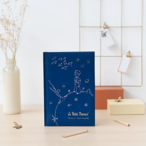 Carnet de Notes A5 Le Petit Prince - Couverture Rigide, Pages Blanches, Idéal Bullet Journal