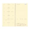 Agenda Spiralé Quo Vadis 2026 Italnote S Prestige - Semainier Horizontal Français Impala Noir 8,8x17 cm