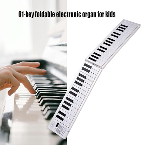 Clavier Piano Électronique Pliable 61 Touches - Idéal pour Débutants