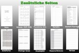 Planificateur Hebdomadaire A6 Personnalisé 2025-2026 : 1 Semaine sur 2 Pages, Notes, Contacts, Papier 100g/m², 95x171mm