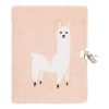 DRAEGER Paris - Journal Intime Peluche Lama avec Cadenas - Fausse Fourrure Douce - Cadeau Enfant Fille