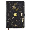 Mlife Cahier A5 Journal Secret avec Cadenas Cœur, 192 Pages 100g/m², Carnet Personnel pour Enfants et Adultes (Noir)