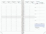 Agenda Semainier de Bureau Exacompta SAD 20S Méline 15x21cm - 16 Mois (Sept 2026 - Déc 2027)
