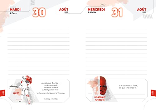 Agenda Scolaire Star Wars 2023-2024 : L'allié indispensable pour une année galactique